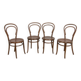 No. 14 chairs Michael Thonet by Josef Hoffmann, 1900, set of 4