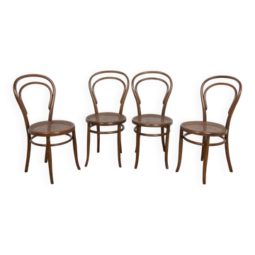 No. 14 chairs Michael Thonet by Josef Hoffmann, 1900, set of 4
