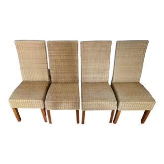 4 rattan chairs