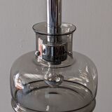 Smoked glass suspension from the 60s/70s by Limburg