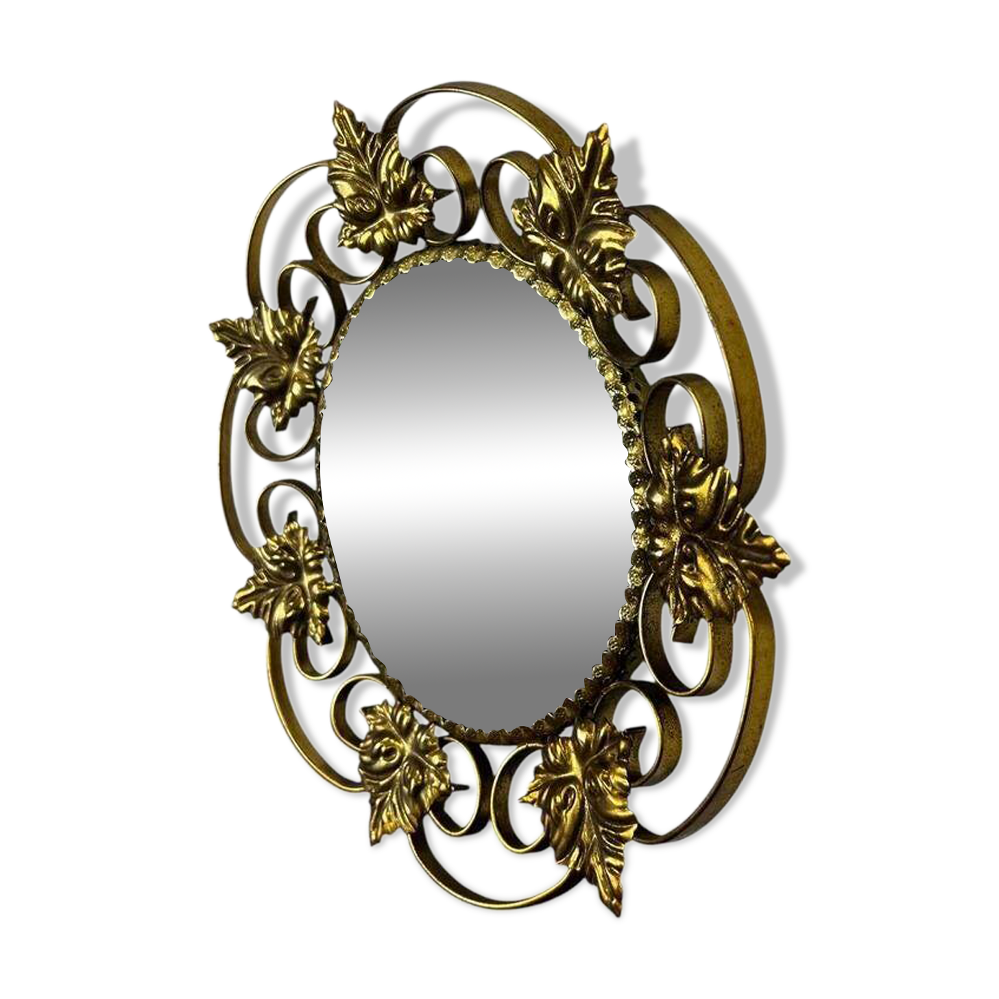 Vintage 'gold' sunburst mirror / mirror