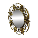 Vintage 'gold' sunburst mirror / mirror