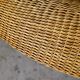 Large wicker basket armchair, Italy, 1970s