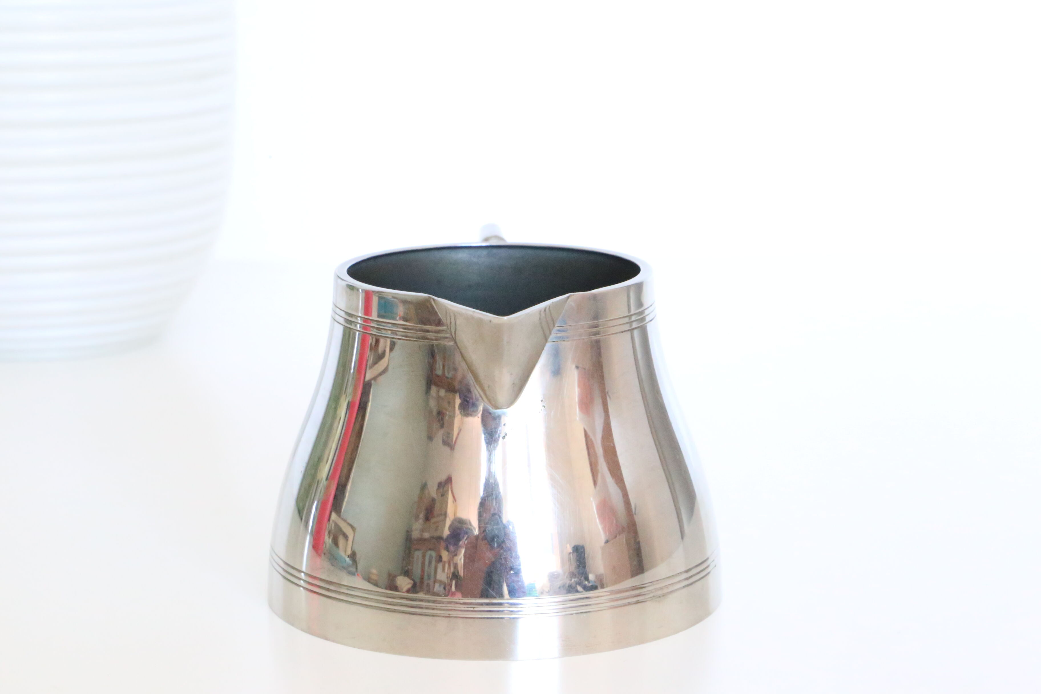 Water pitcher or white metal milk, 60s, Netherlands