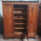 Louis XVI walnut bookcase