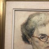 Autoportrait à l’aquarelle par Renée Prinz