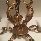Lucien Gau chandelier in solid bronze