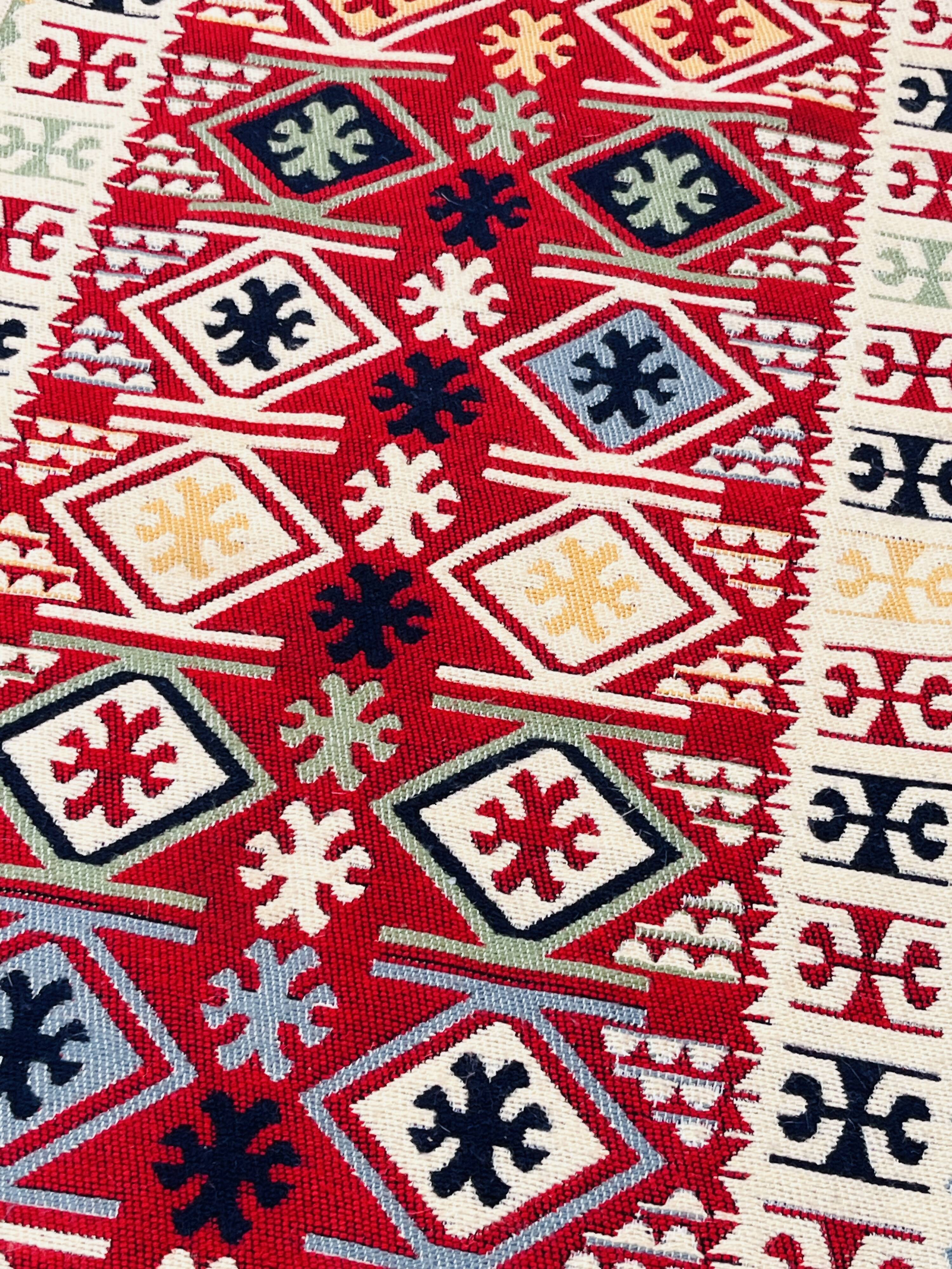 Reversible vintage rug