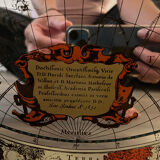 Vintage mirror world map