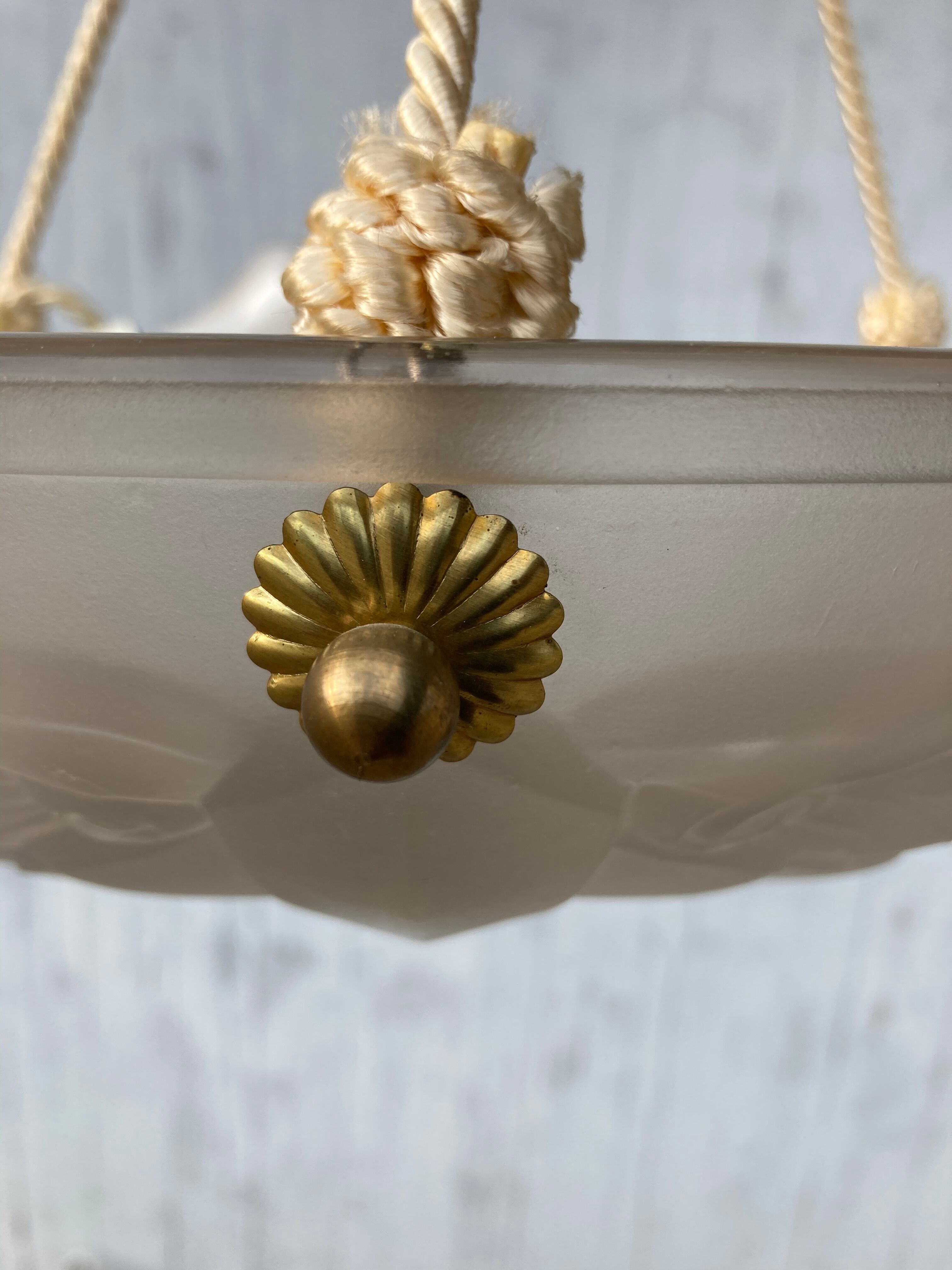 Suspension vasque art déco