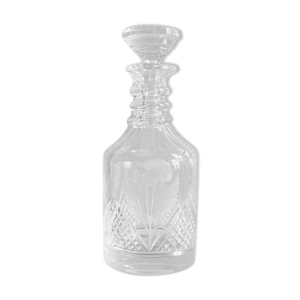 Carafe en cristal gravé et ciselée