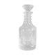 Large engraved and chiseled crystal decanter