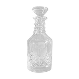 Carafe en cristal gravé et ciselée