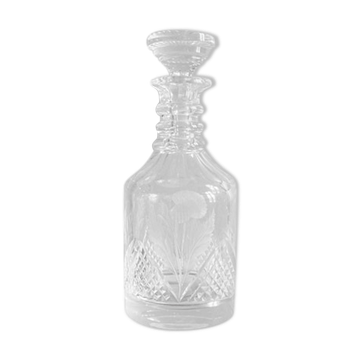 Carafe en cristal gravé et ciselée