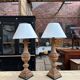 Paire de Lampes piètement bois