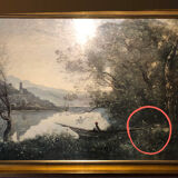 Reproduction painting Corot "the lake of terni"
