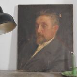 Ancestor portrait painting on canvas