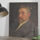 Portrait ancetre peinture sur toile
