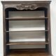 Wall library in two sections in Louis XV style made of solid oak, 20th century.