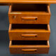 Danish teak desk by Gunnar Nielsen for Tibergaard 1960s