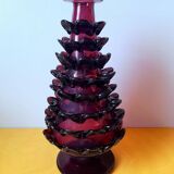 Blown glass pine cone vase