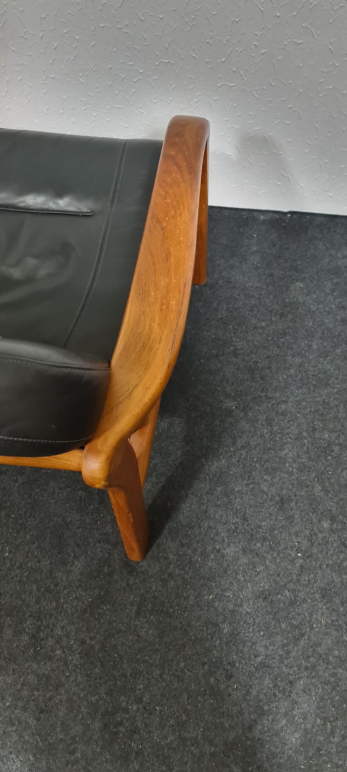 Vintage teak Danish design two seat sofa by Komfort Denmark