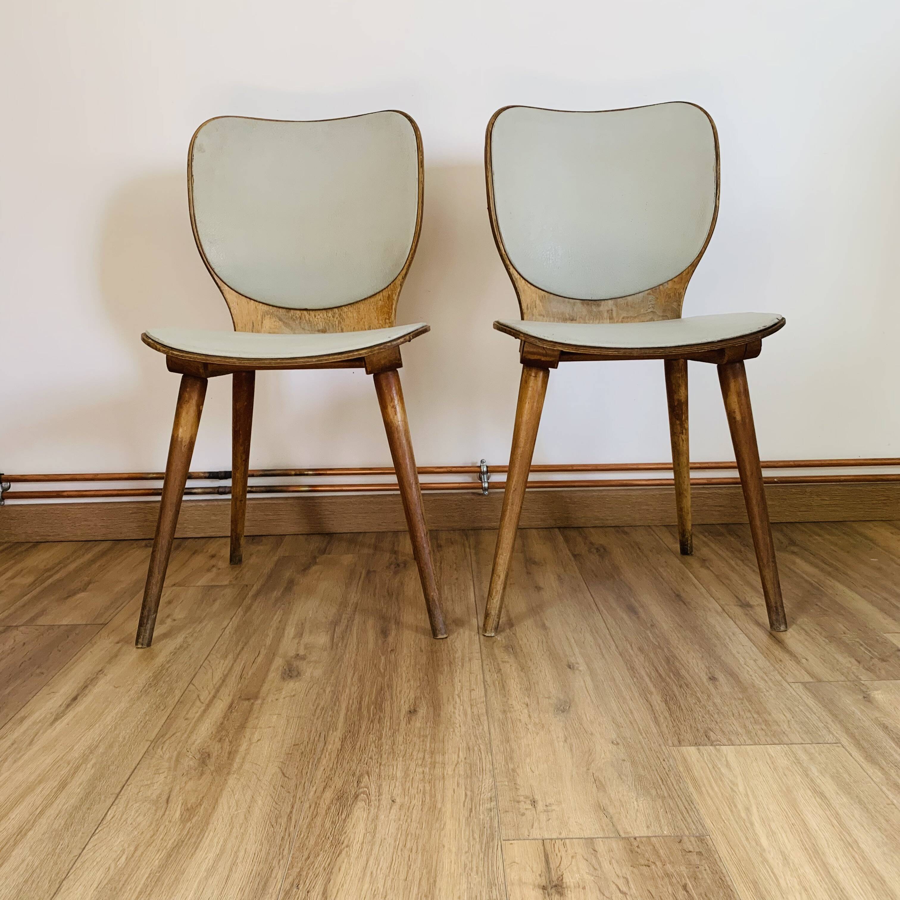 Paire de chaises vintage baumann