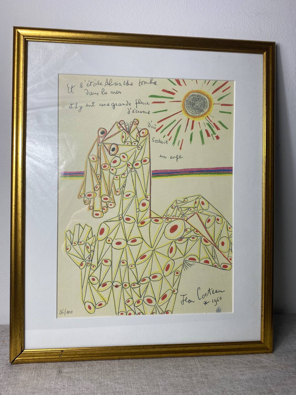Jean Cocteau Lithograph