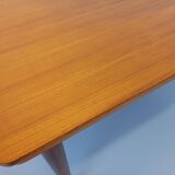 Vintage Scandinavian style rectangular dining table from the 50s 60s in teak with extensions