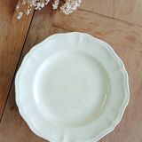 Assiette montée ivoire Sarreguemines