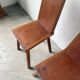 Paire de chaises brutaliste en chêne 1950