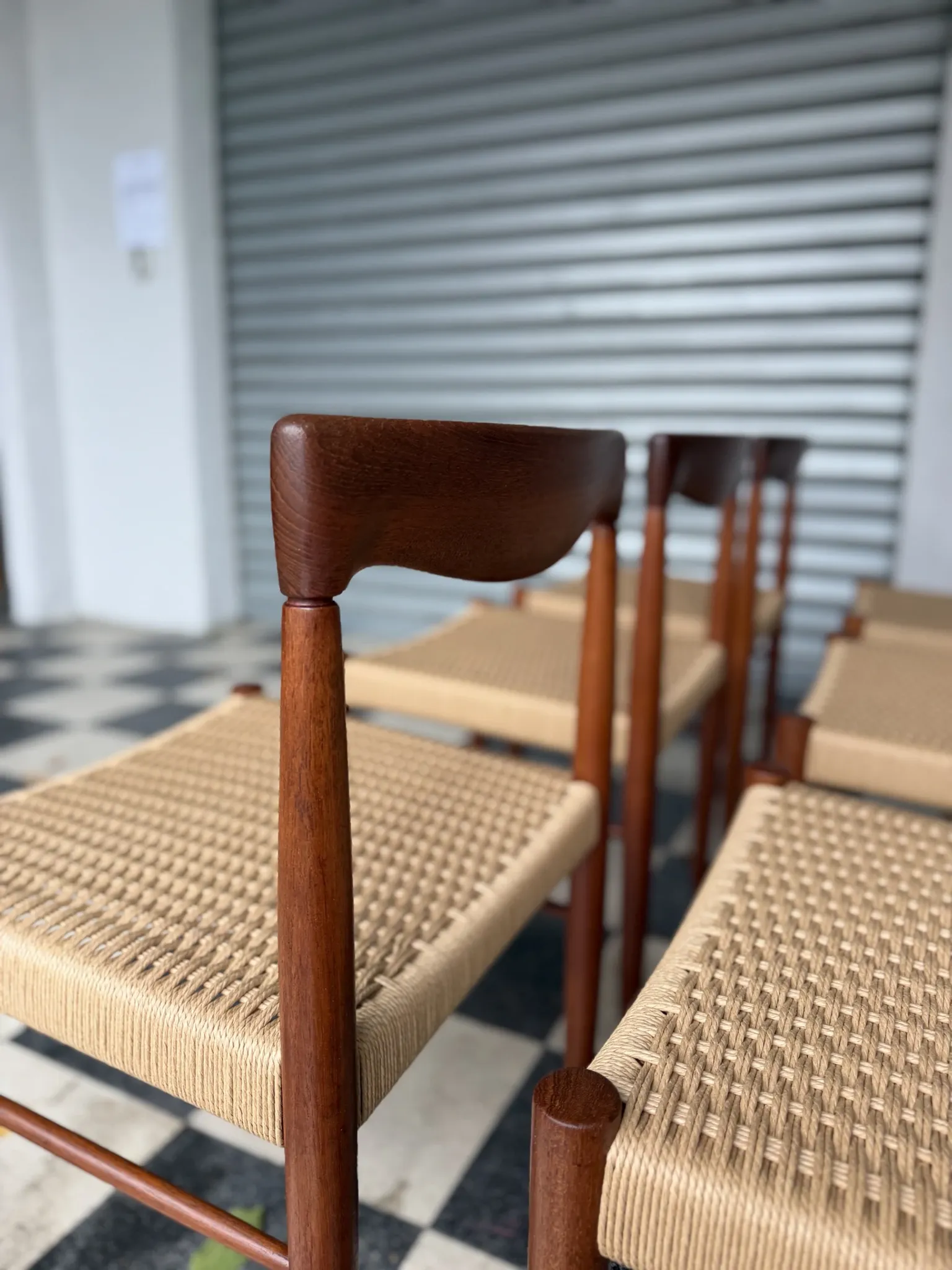 Set of 10 chairs by Henry Walter Klein