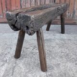 Massive wooden bench