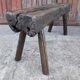 Massive wooden bench