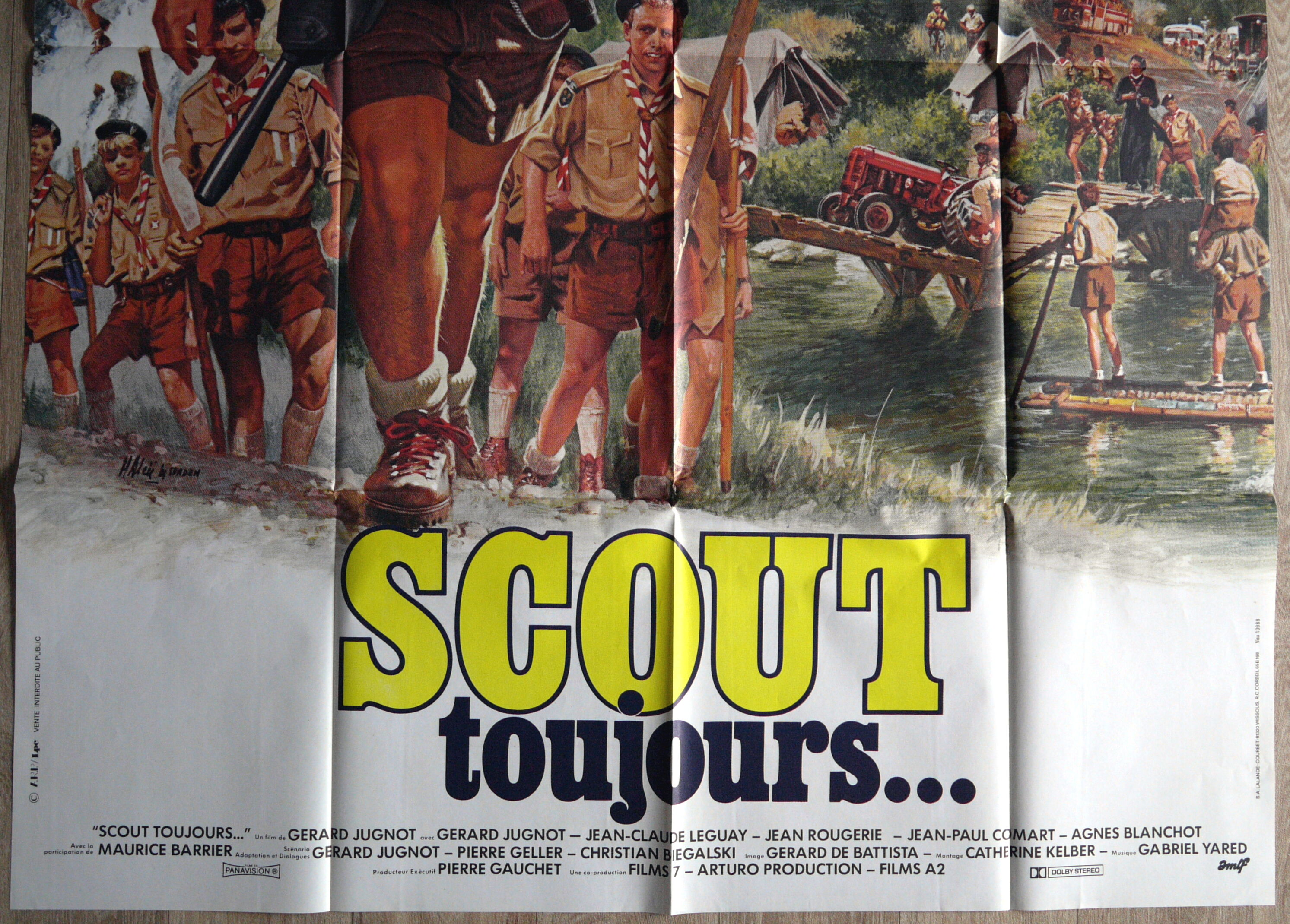 Original cinema poster "Scout always" Gérard Jugnot