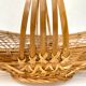 Braided bamboo fruit basket