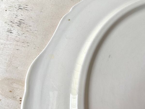 Service à dessert ''cerises'' par Gien vintage, plat à tarte + 10 assiettes à dessert, céramique faïen