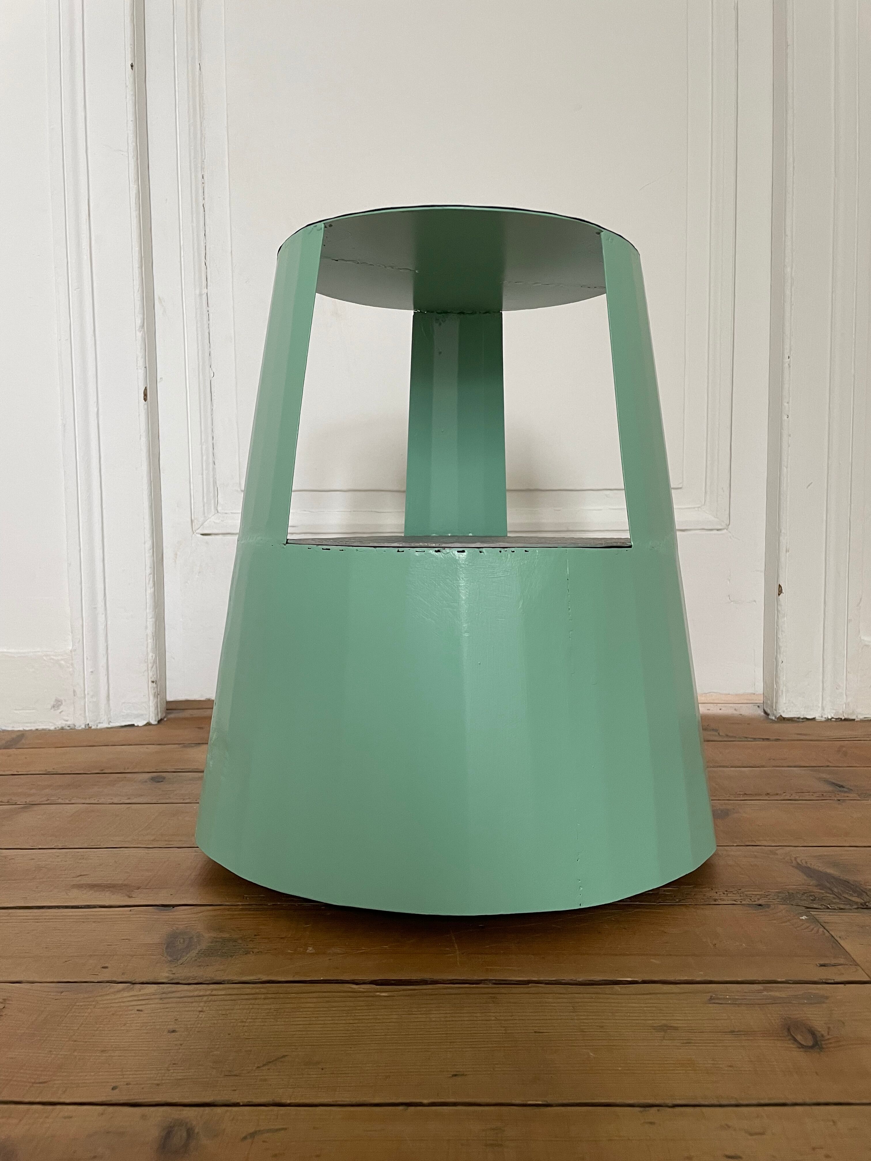 Former circus podium repainted Farrow And Ball