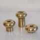 Set of Scandinavian brass candlesticks, 1960s