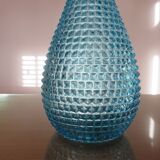 Bottle decanter Empoli Italy diamond tip glass 60 years 70