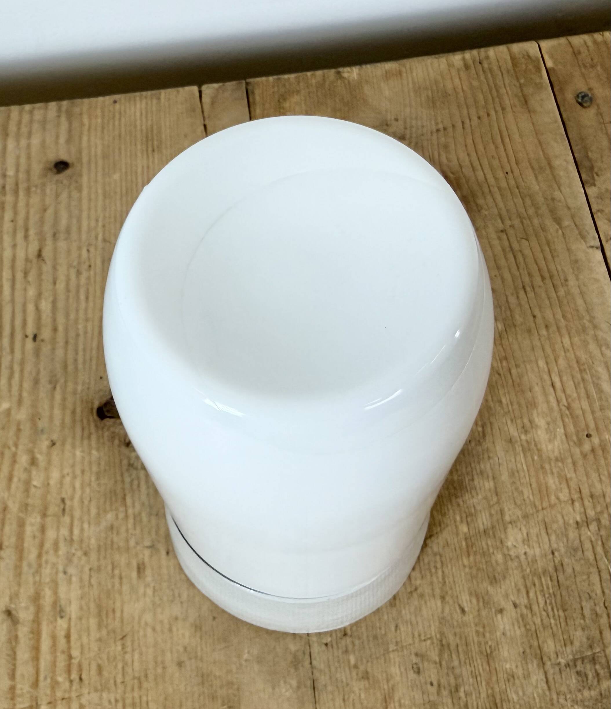 Vintage White Porcelain Ceiling Light, 1970s