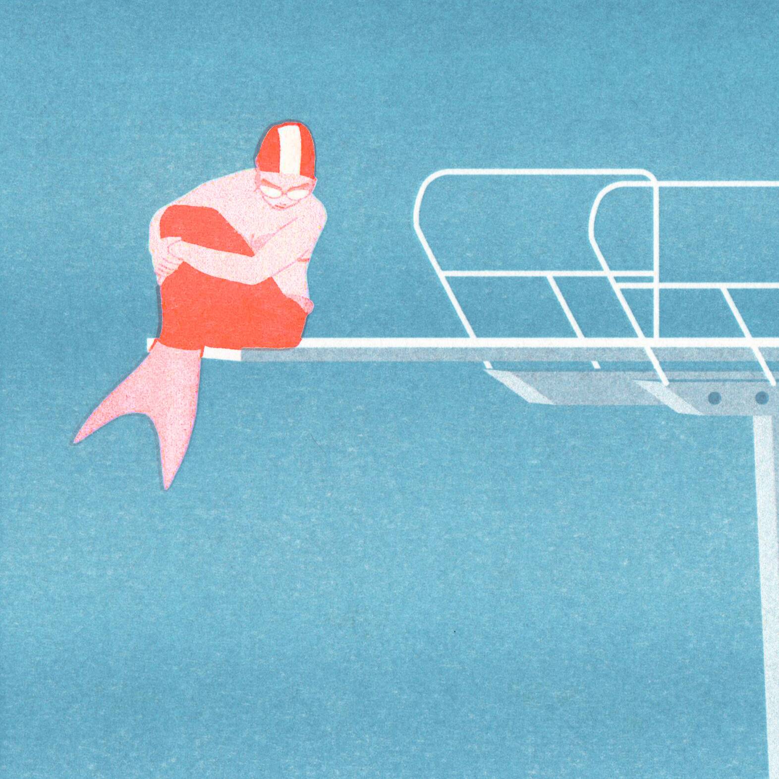 The Little Mermaid, A4 Risograph, Limited Edition