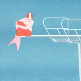 The Little Mermaid, A4 Risograph, Limited Edition