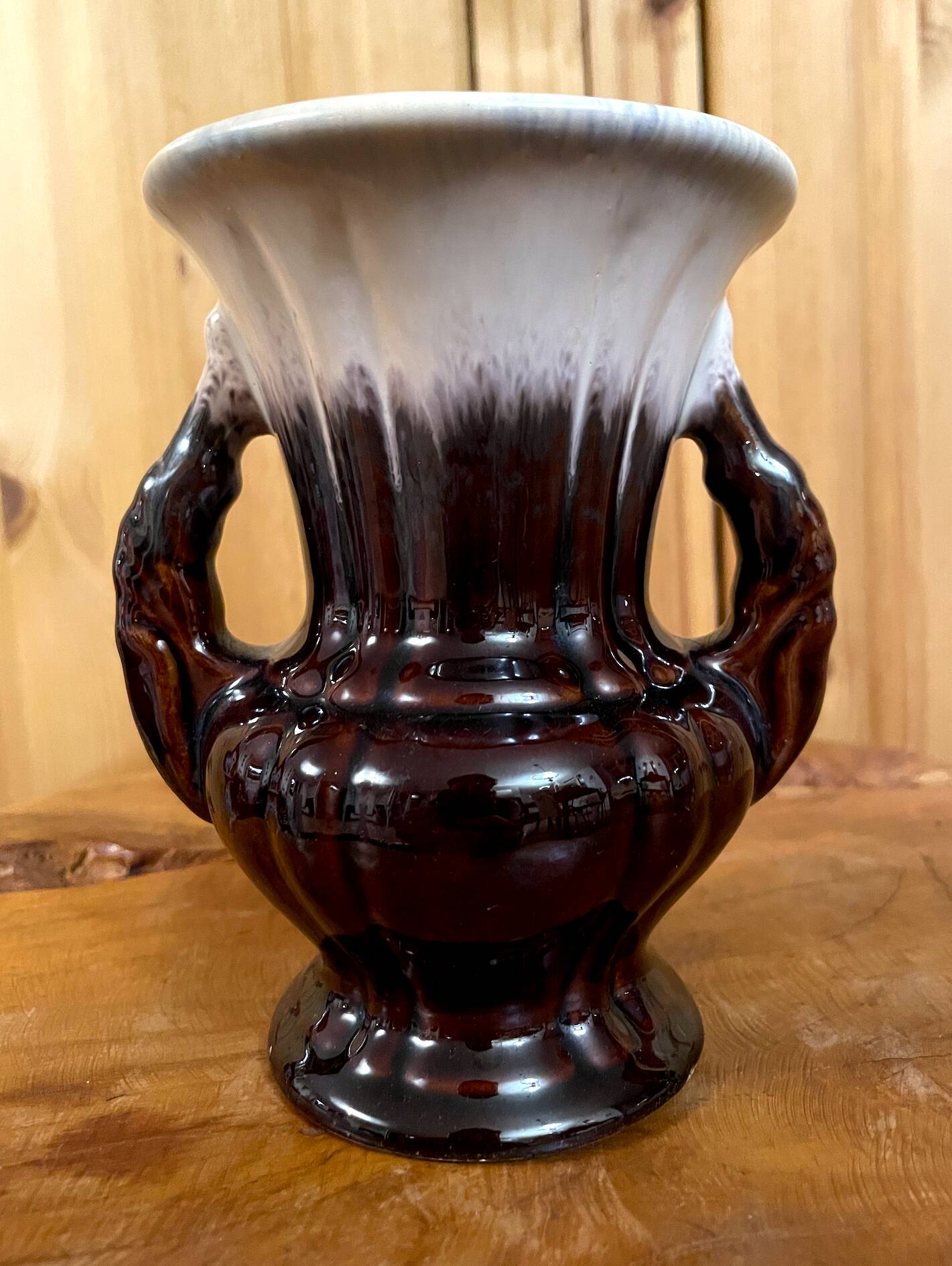 Scheurich & Greulich 200/14 Vase, Brown West-German Pottery from the 1950s