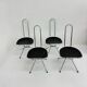 Set of 4 postmodern folding chairs by Niels Gammelgaard for Ikea, 1980s