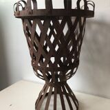 Cache pot Medici in wrought iron riveted Assembly