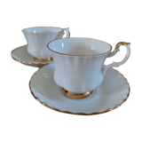 2 cups & 2 saucers Royal Albert
