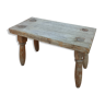 Rustic skated wood stool