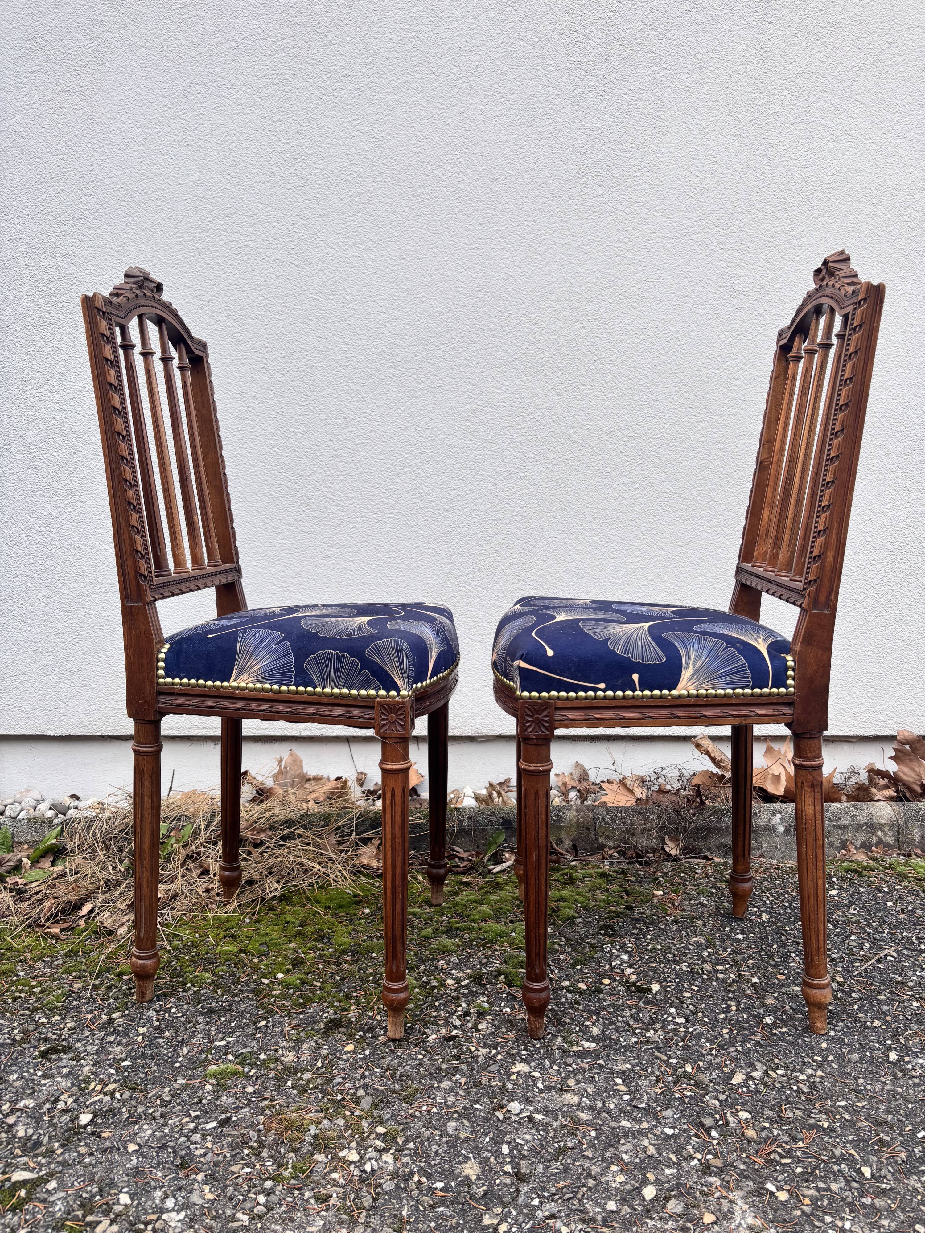 Pair of Louis XVI chairs