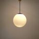 Large milk glass pendant light by kamenicky senov